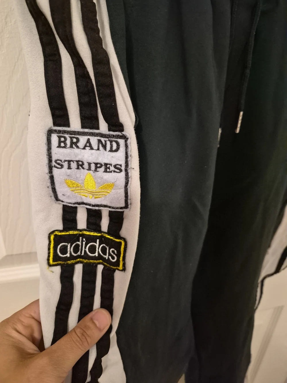 Adidas Kids Black Track Pants with White Side Stripes - Picture 2 of 8